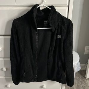 fuzzy north face jacket